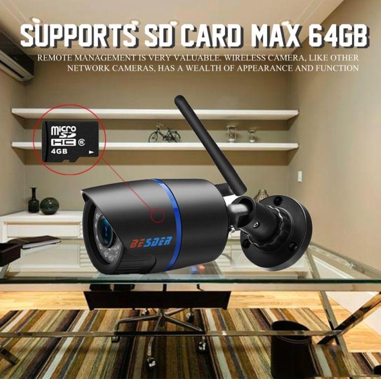 BESDER Yoosee IP Camera Wifi P2P CCTV Outdoor Waterproof Bullet Surveillance Camera with 20 Meters Night Vision