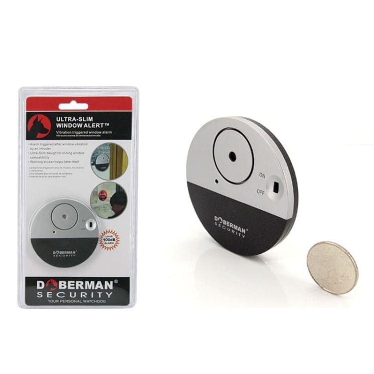 DOBERMAN SE-0106 Ultra-slim Round Door / Window Alert Detect Vibration Sensor Alarm for Home Alarms Security