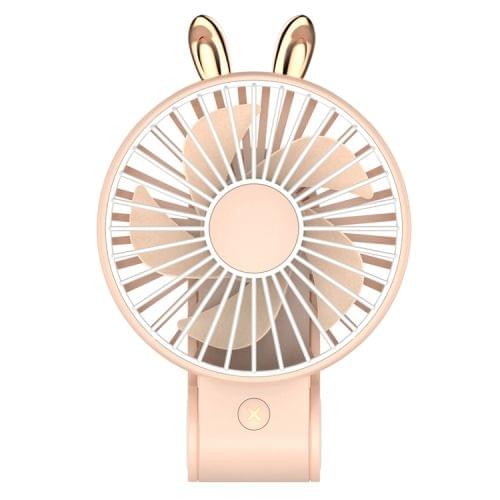 CYKE Portable Foldable Mini USB Charging Mute Electric Fan, with 3 Speed Control (Pink)