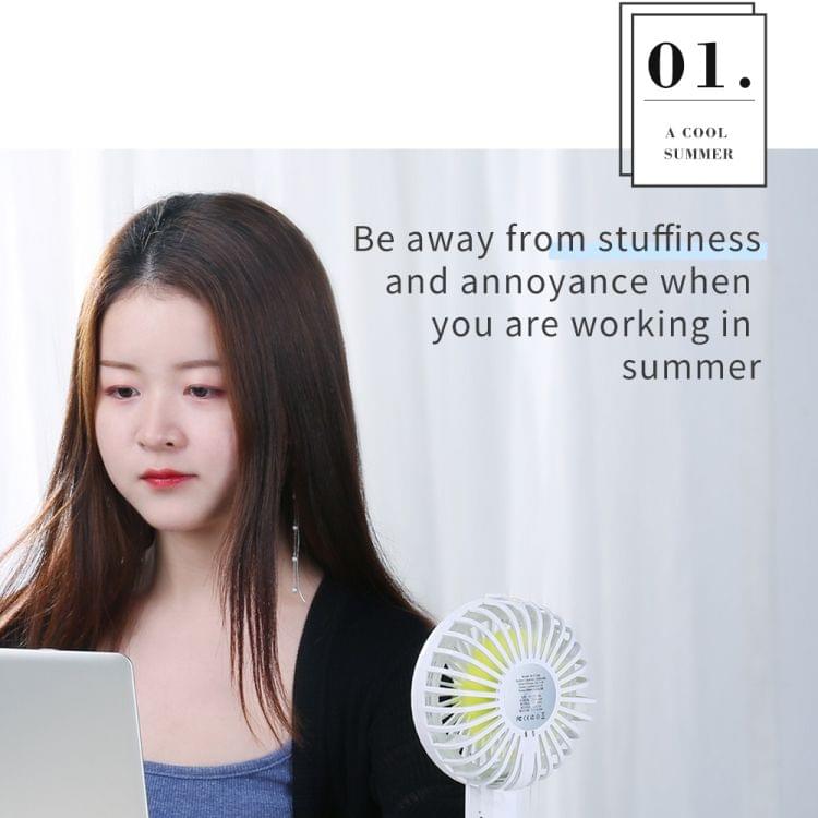 JOYROOM JR-CY272 Portable USB Charging Mini Fan for Spray Humidification (White)