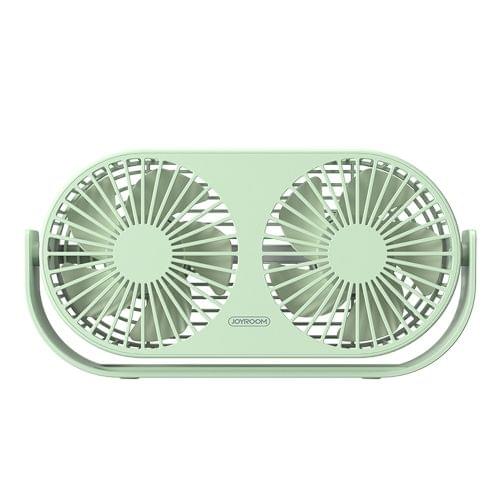 JOYROOM JR-CY273 Mu Ying Series Portable USB Charging Mini Twins Electric Fan (Green)