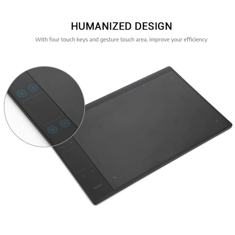 A30 10x6 inch 5080 LPI Smart Touch Electronic Graphic Tablet, with Type-c Interface