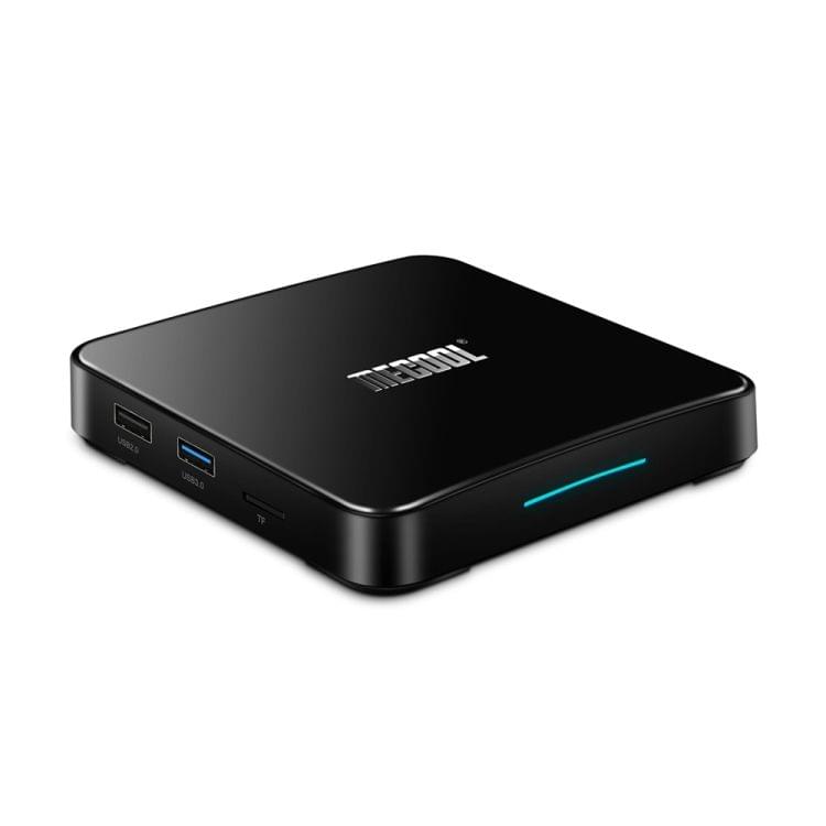 MECOOL KM3 4K Ultra HD Smart Android 9.0 Amlogic S905X2 Quad Core ARM Cortex-A53 TV Box with Remote Controller, RAM: 4GB, ROM: 64GB, Support WiFi, HDMI, TF Card, AV