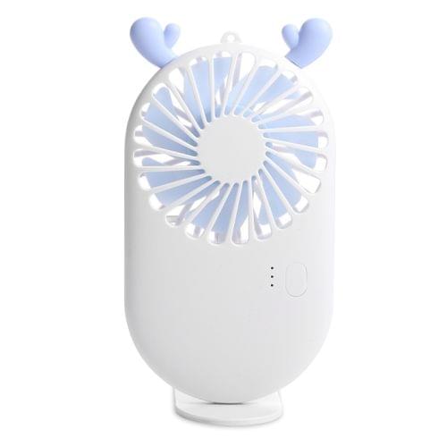 Portable Mini USB Charging Pocket Fan with 3 Speed Control (White)