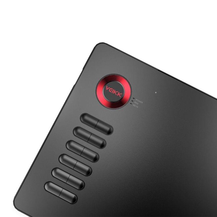 VEIKK A15 10x6 inch 5080 LPI Smart Touch Electronic Graphic Tablet, with Type-C Interface(Red)