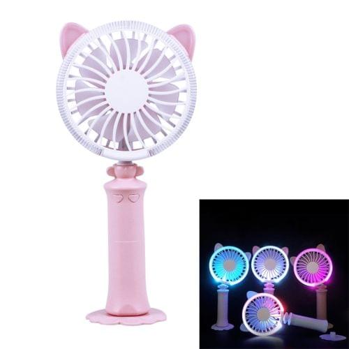 Sunshine Twisted Cat Night USB Fan With 180 Degree Rotation & Wind 2 Speeds (Pink)