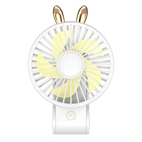 CYKE Portable Foldable Mini USB Charging Mute Electric Fan, with 3 Speed Control (White)