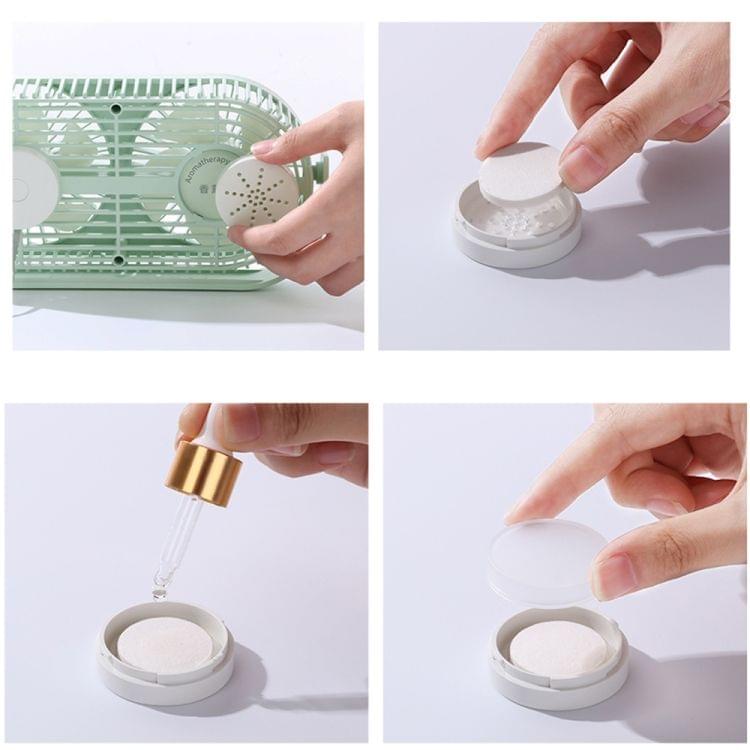 JOYROOM JR-CY273 Mu Ying Series Portable USB Charging Mini Twins Electric Fan (White)