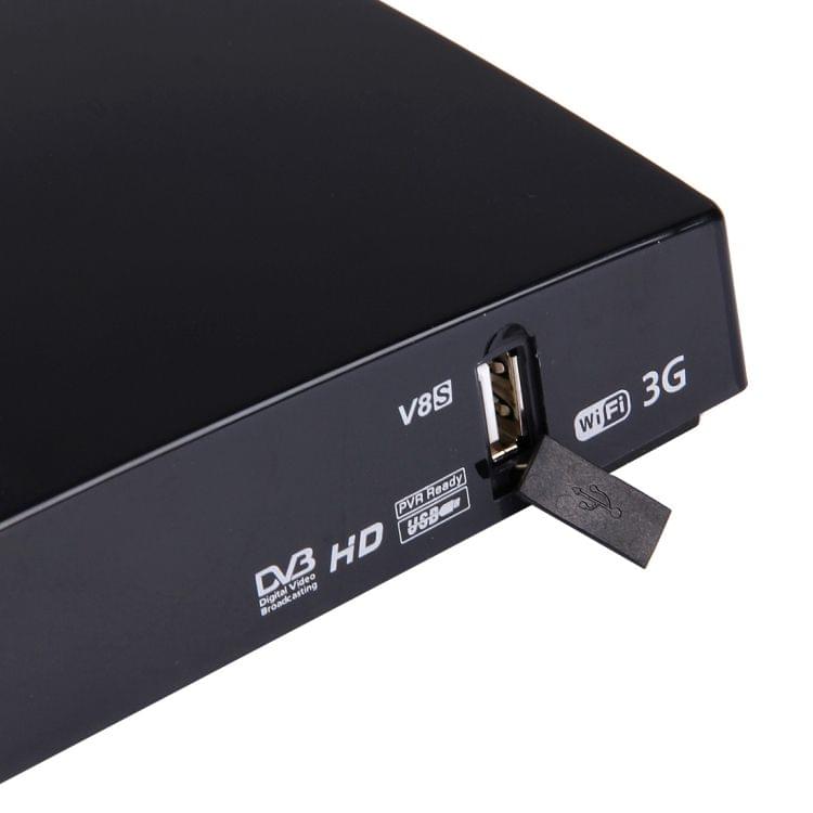 OPENBOX V8S FHD 1080p TV Box HD TV Receiver with Remote Control, Support 3G / WiFi / DLNA / DIVX / DVB-S2 / WEB TV