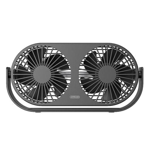 JOYROOM JR-CY273 Mu Ying Series Portable USB Charging Mini Twins Electric Fan (Black)