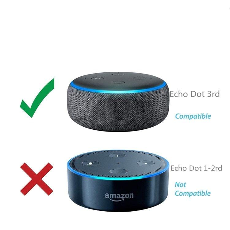 Wall Mount Hanger Holder Stand for Home Voice Assistants, Amazon Echo Dot 3rd Generation(White)