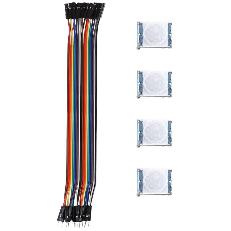 4 PCS LDTR - WG0071 PIR Motion Sensor Detector Module, Compatible with Arduino / Pyroelectric Infrared
