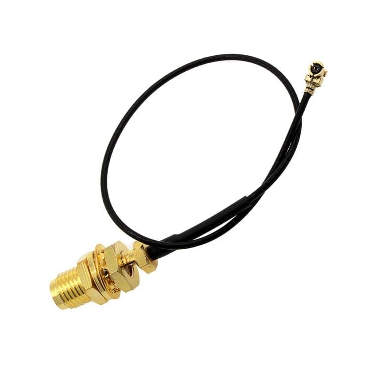LDTR-WG0232/L 433MHZ 5cm Short SMA Antenna 14cm SMA to IPEX Adatper Extend Cable (Black)