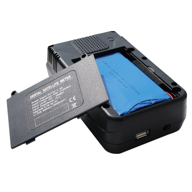 SATLINK WS6906 3.5 inch LCD Colour Screen Portable Digital Satellite Finder Meter(Black)