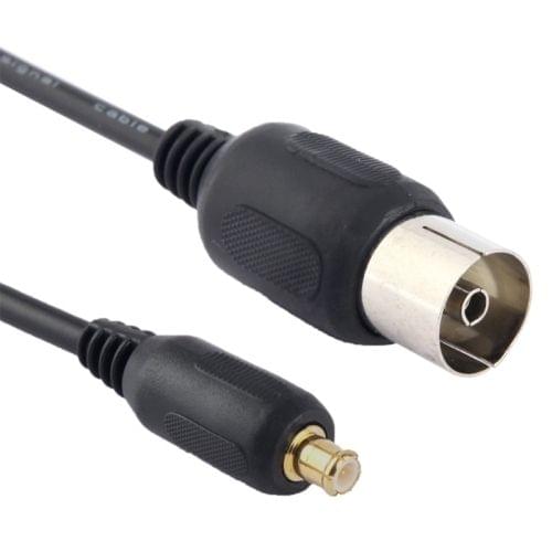 DVB-T TV Turner to RF TV Antenna Coaxial Cable Adapter(Black)