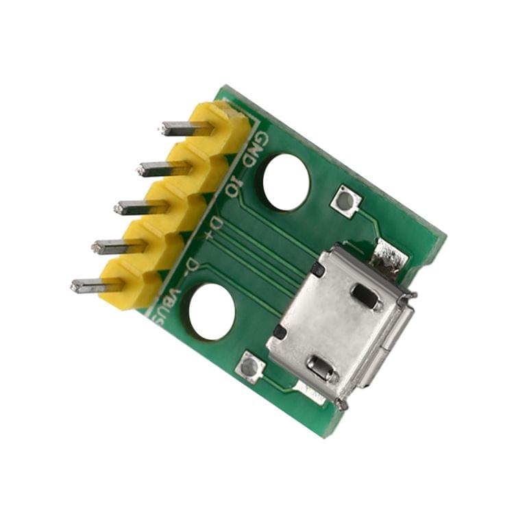 DIY Micro USB Interface to 2.54mm DIP 5P Adapter Module
