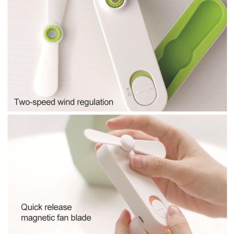 Mini Portable USB Pocket Folding Fan (Green)