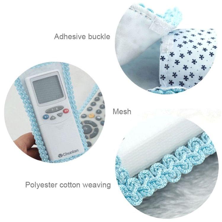 2 PCS Lace Fabric Bowknot Air Conditioning TV Remote Control Protective Cover Dust Jacket, L, Size: 23*8cm, Random Color Delivery