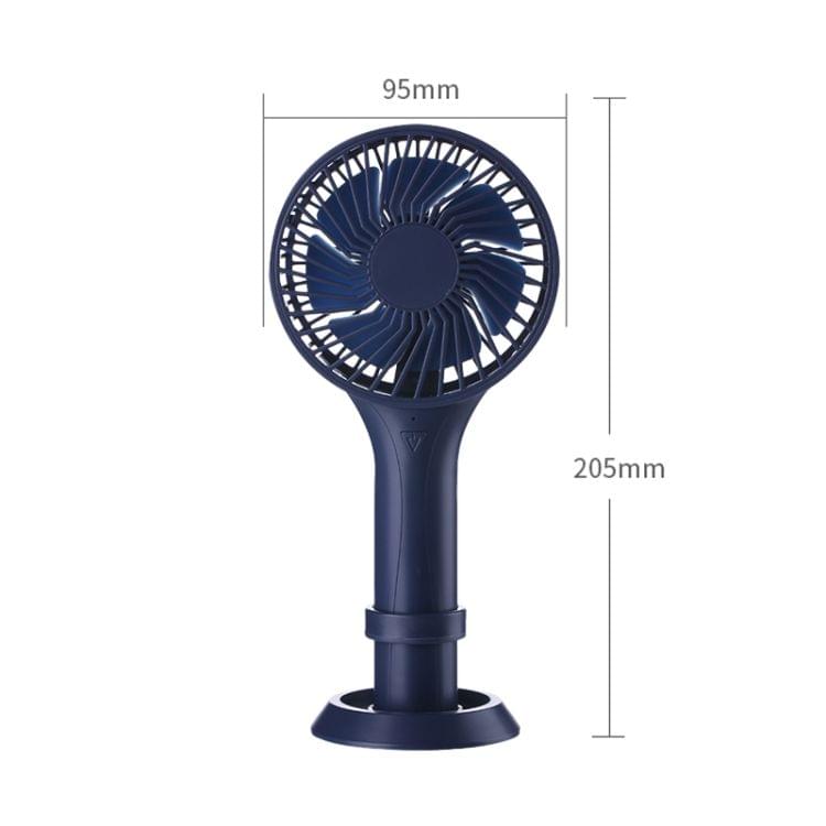 D6 Portable Mini USB Charging Handheld Small Fan with 3 Speed Control (Dark Blue)
