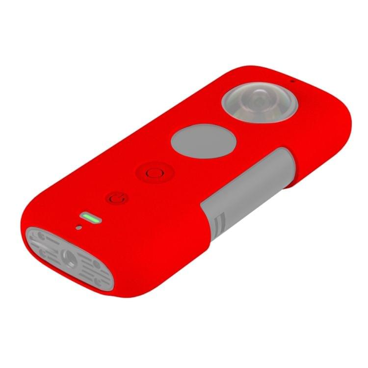 PULUZ Silicone Protective Case with Lens Cover for Insta360 ONE X (Red)