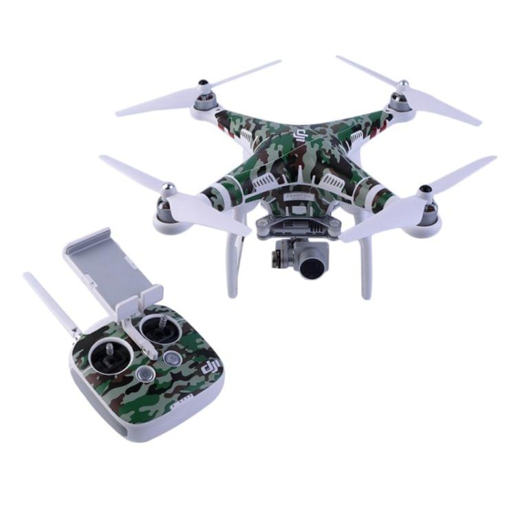 Water Resistance PVC Decal Skin Sticker for DJI Phantom 3 Quadcopter & Remote Controller