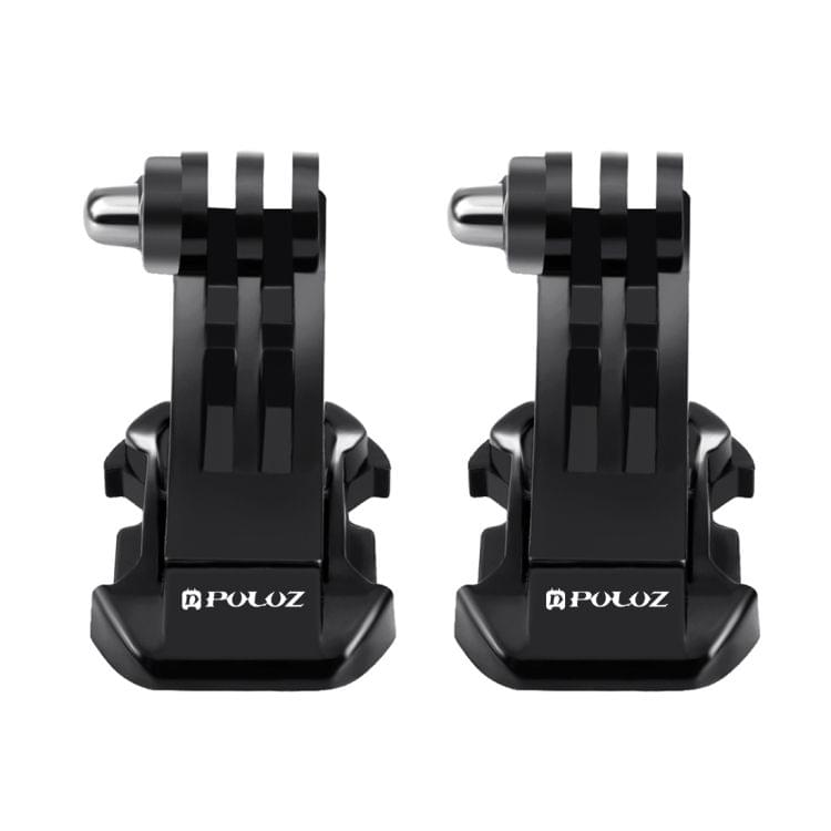 2 PCS PULUZ Black Vertical Surface J-Hook Buckle Mount Set for GoPro NEW HERO /HERO6 /5 /5 Session /4 Session /4 /3+ /3 /2 /1, Xiaoyi and Other Action Cameras(Black)
