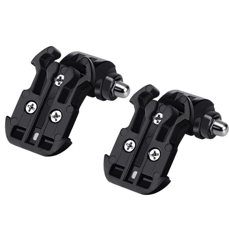 2 PCS PULUZ Black Vertical Surface J-Hook Buckle Mount Set for GoPro NEW HERO /HERO6 /5 /5 Session /4 Session /4 /3+ /3 /2 /1, Xiaoyi and Other Action Cameras(Black)