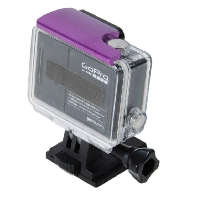 TMC CNC Aluminum Back Door Clip for Gopro HERO4 /3+(Purple)