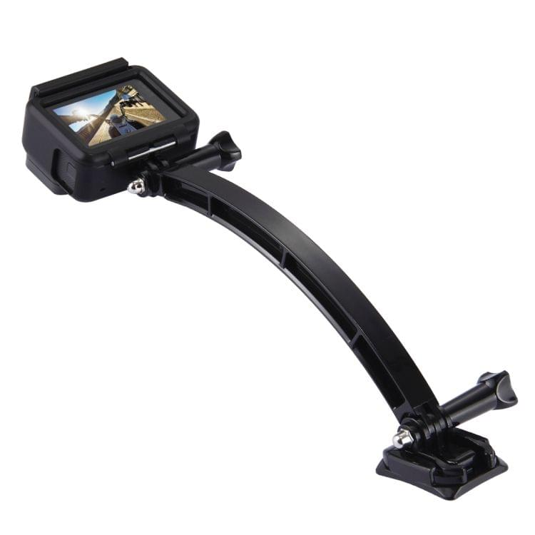 PULUZ Outdoor Motorcycle Cycling Helmet Extension Arm Set for GoPro NEW HERO /HERO6 /5 /5 Session /4 Session /4 /3+ /3 /2 /1, Xiaoyi and Other Action Cameras