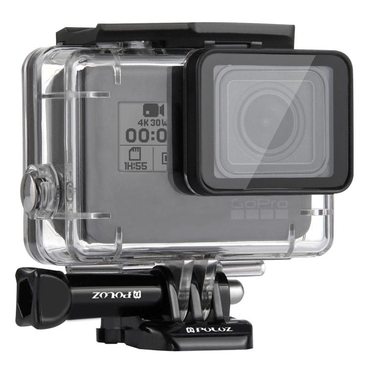 PULUZ for GoPro HERO(2018) / HERO7 Black /6 /5 30m Underwater Waterproof Housing Diving Protective Case with Buckle Basic Mount & Screw \t \t\t\t\t \t\t\t\t ()