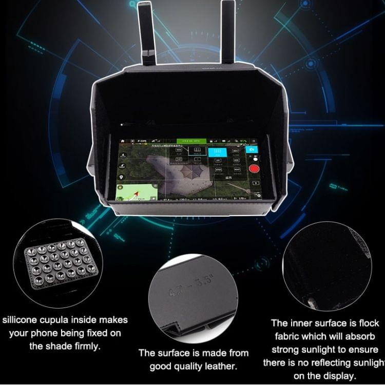 Remote Controller Sunshade For DJI Mavic Series / Spark / Phantom 3 / Phantom 4 series(Black)
