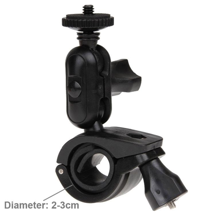 360 Degrees Rotation Bicycle Motorcycle Holder Handlebar Mount with Screw & Tripod Adapter for GoPro NEW HERO /HERO6 /5 /5 Session /4 Session /4 /3+ /3 /2 /1, Xiaoyi and Other Action Cameras