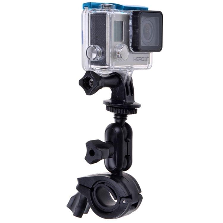 360 Degrees Rotation Bicycle Motorcycle Holder Handlebar Mount with Screw & Tripod Adapter for GoPro NEW HERO /HERO6 /5 /5 Session /4 Session /4 /3+ /3 /2 /1, Xiaoyi and Other Action Cameras