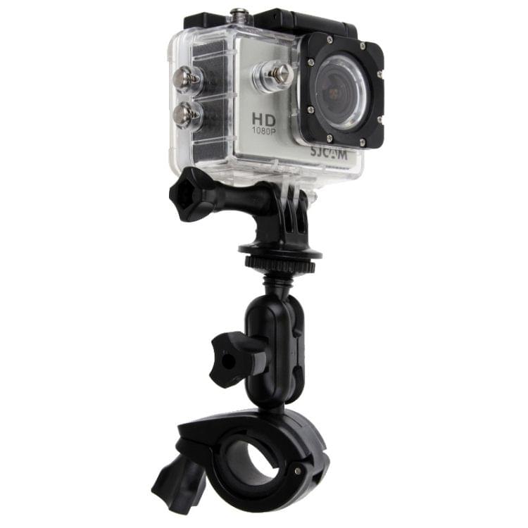 360 Degrees Rotation Bicycle Motorcycle Holder Handlebar Mount with Screw & Tripod Adapter for GoPro NEW HERO /HERO6 /5 /5 Session /4 Session /4 /3+ /3 /2 /1, Xiaoyi and Other Action Cameras