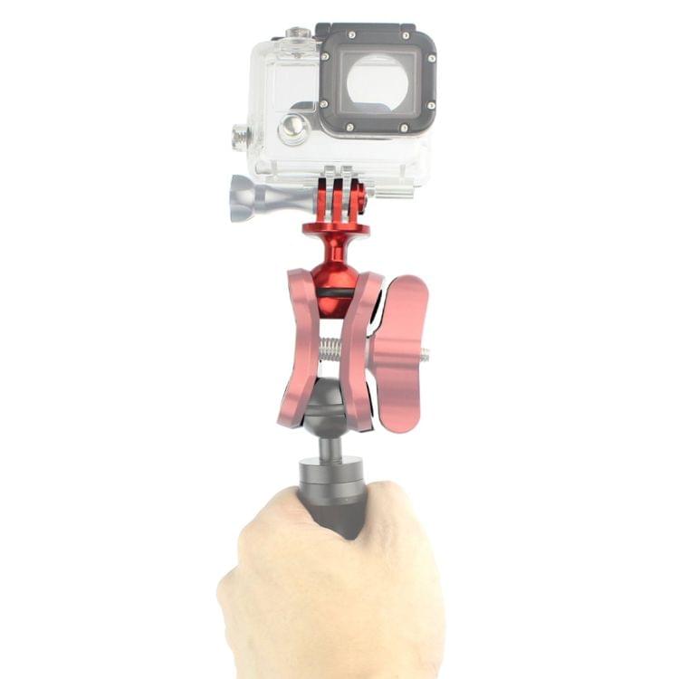 PULUZ CNC Aluminum Ball Head Adapter Mount for DJI Osmo Action, GoPro HERO7 /6 /5 /5 Session /4 Session /4 /3+ /3 /2 /1, Xiaoyi and Other Action Cameras, Diameter: 2.5cm(Red)