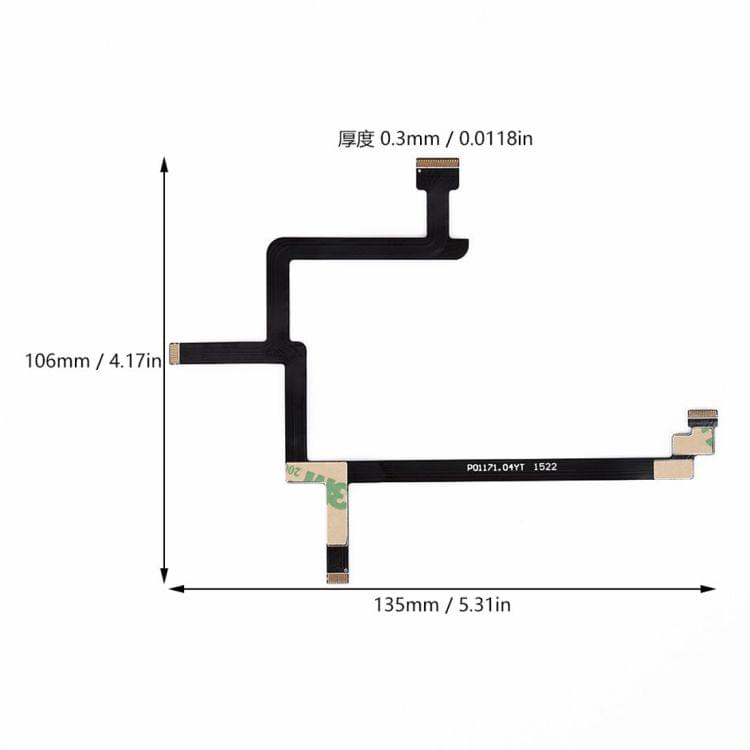 Sunnylife Gimbal Camera Ribbon Flex Cable & Yaw and Roll Arm Repair Part Kit for DJI Phantom 3 Standard