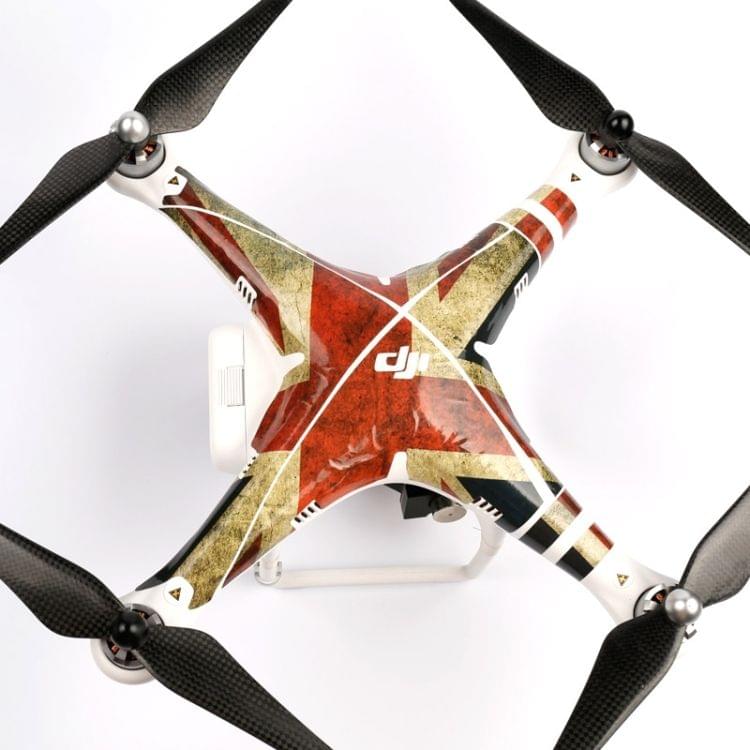 Retro UK Flag Pattern Sticker for DJI Phantom
