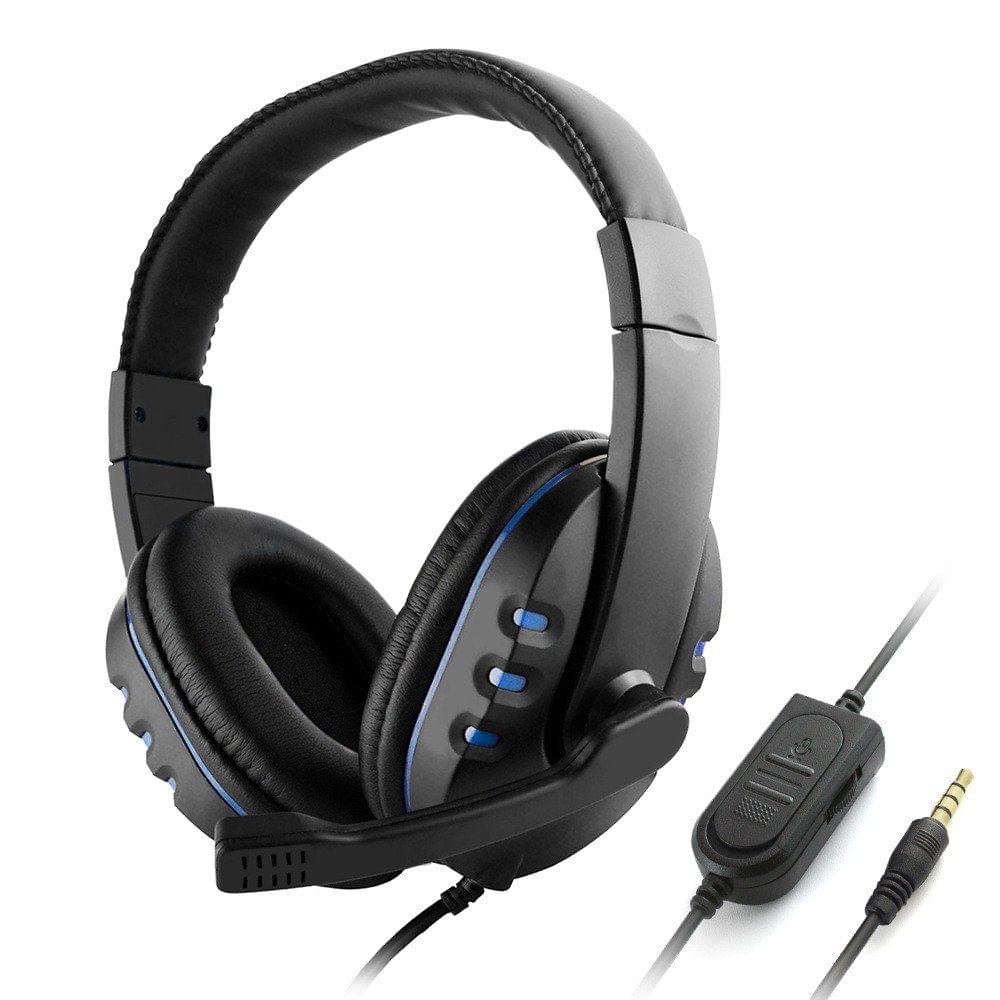 3.5mm Wired Gaming Headphones Over Ear Game Headset Noise Canceling Earphone with Microphone Volume Control for PC Laptop Smart Phone