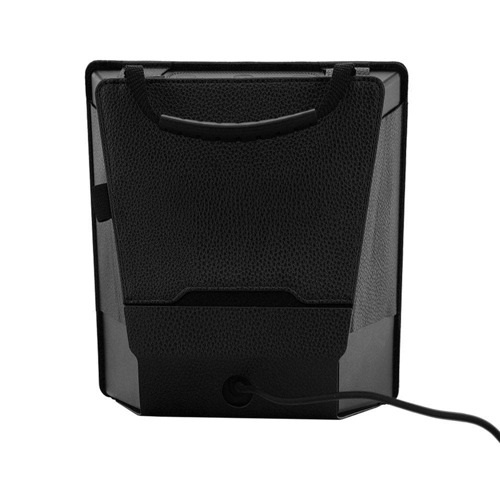 High-quality Leather Case Lightweight Protection Cover Soft Protector with Glass Screen Protector Wipes Handle Mesh Blank Design for Amazon Echo Show Smart Speaker