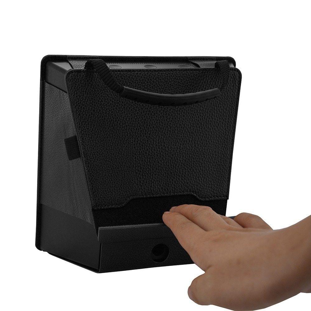 High-quality Leather Case Lightweight Protection Cover Soft Protector with Glass Screen Protector Wipes Handle Mesh Blank Design for Amazon Echo Show Smart Speaker