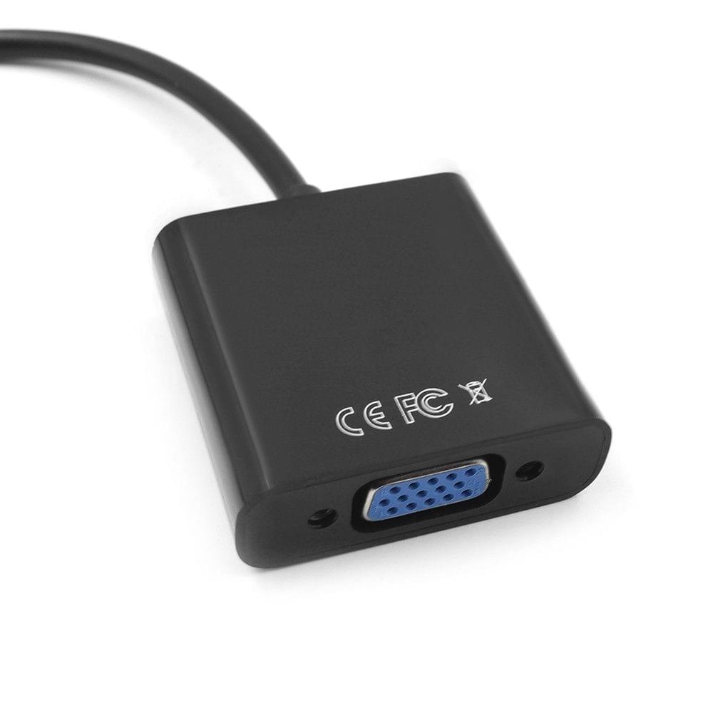 Mini DP to VGA Converter Male DisplayPort Port to VGA Female Port Adapter 1080P Converter for Projector DTV TV DVD Player Macbook Microsoft Surface Pro ThinkPad X Dell XPS