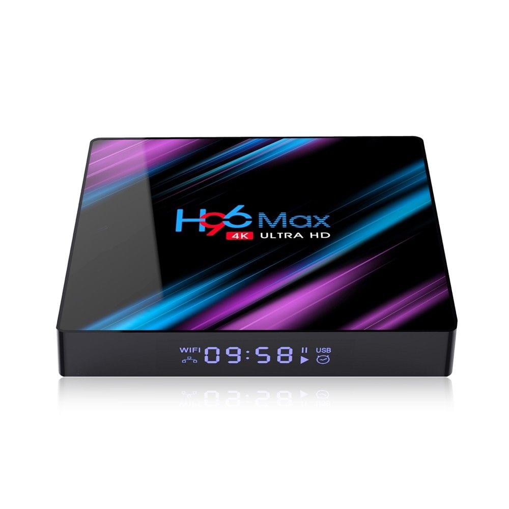 H96 Max Smart Android 9.0 TV Box RK3318 Quad Core 64 Bit UHD 4K VP9 H.265 2GB / 16GB 2.4G / 5G WiFi BT4.0 HD Media Player Display Screen Remote Control