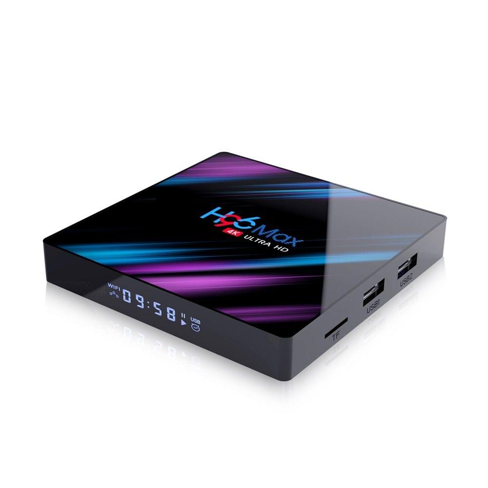 H96 Max Smart Android 9.0 TV Box RK3318 Quad Core 64 Bit UHD 4K VP9 H.265 2GB / 16GB 2.4G / 5G WiFi BT4.0 HD Media Player Display Screen Remote Control