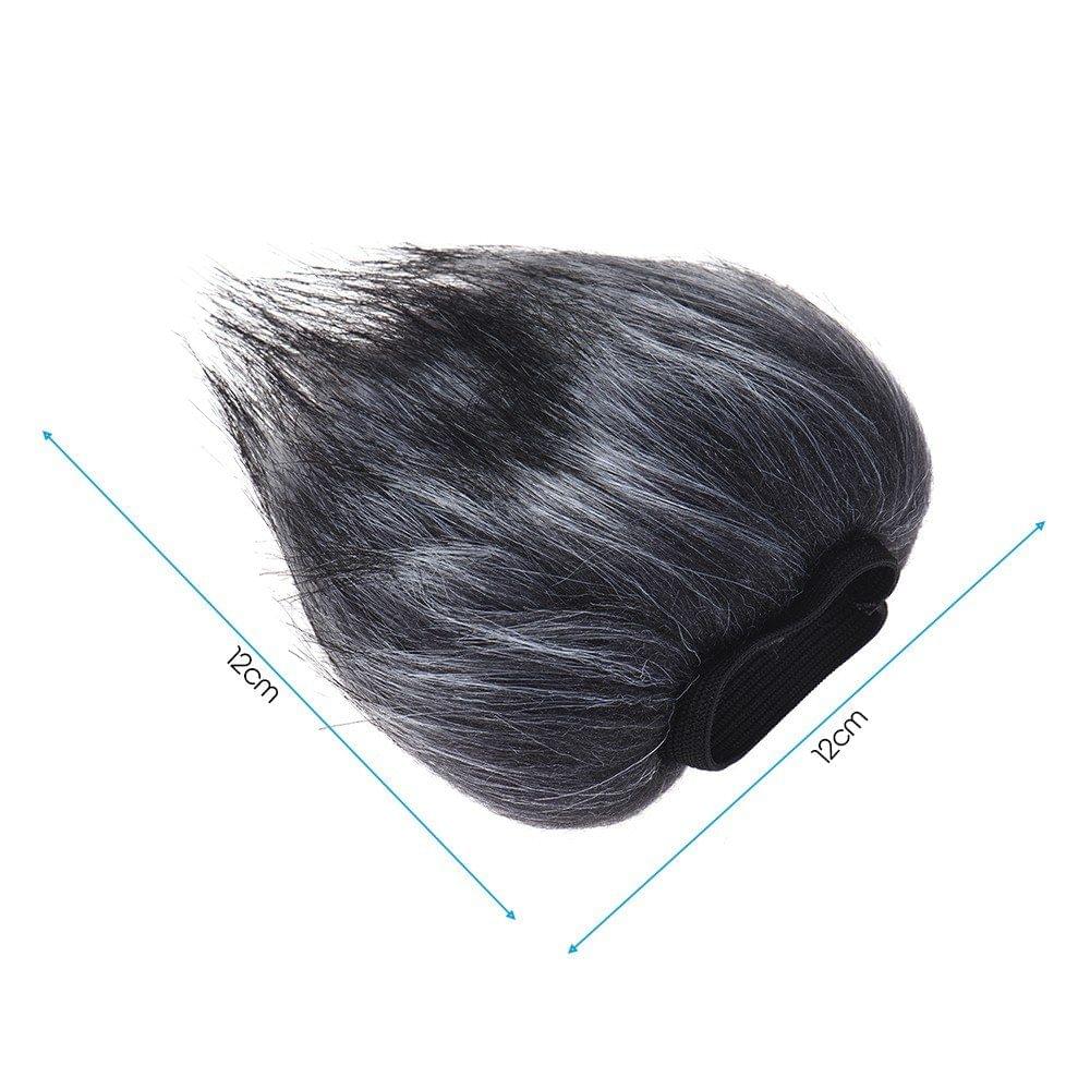 EY-M23 Furry Outdoor Microphone Windscreen Artificial Fur Muff Wind Cover