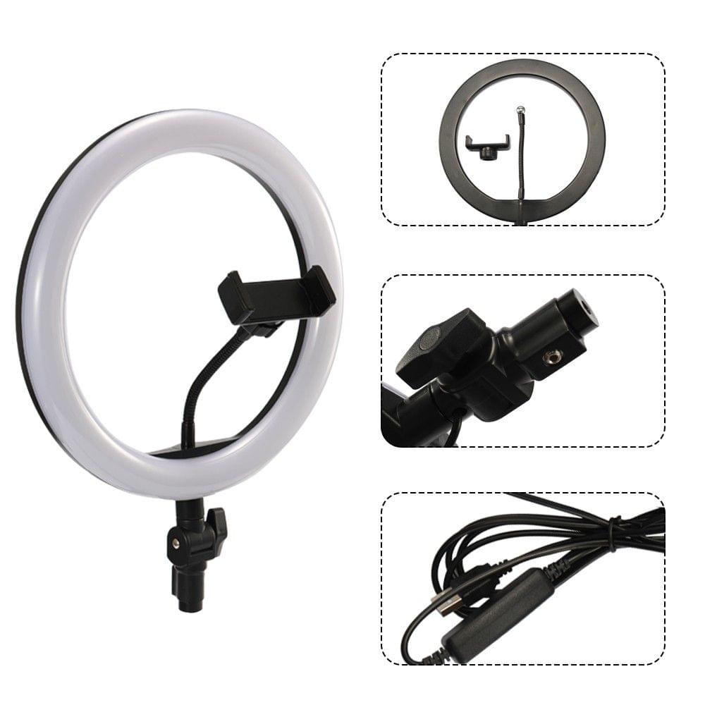 Photography LED Selfie Ring Light Lighting with Tripod Dimmable Wide Dimming Range Lights for Camera Photo Studio Selfie Photography