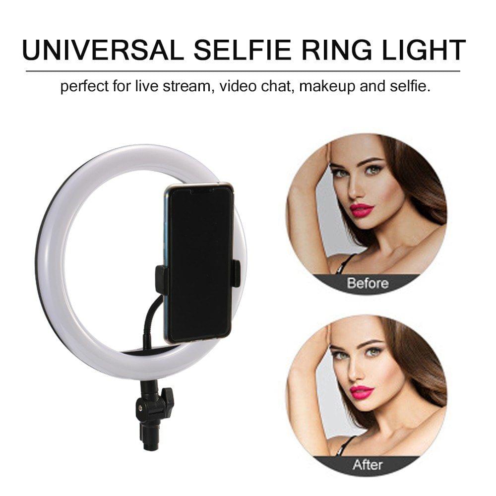 Photography LED Selfie Ring Light Lighting with Tripod Dimmable Wide Dimming Range Lights for Camera Photo Studio Selfie Photography