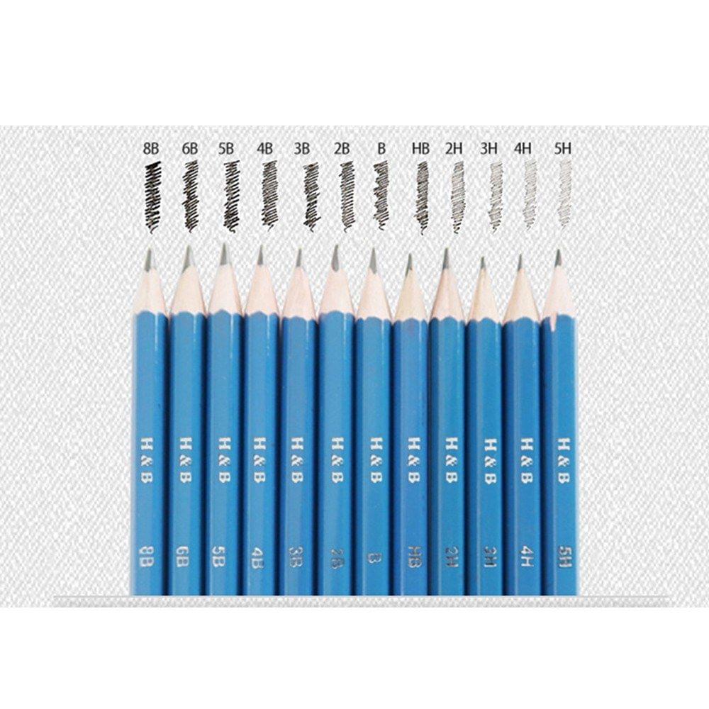 H&B 48Pcs Art Supplies Sketch Tool Set