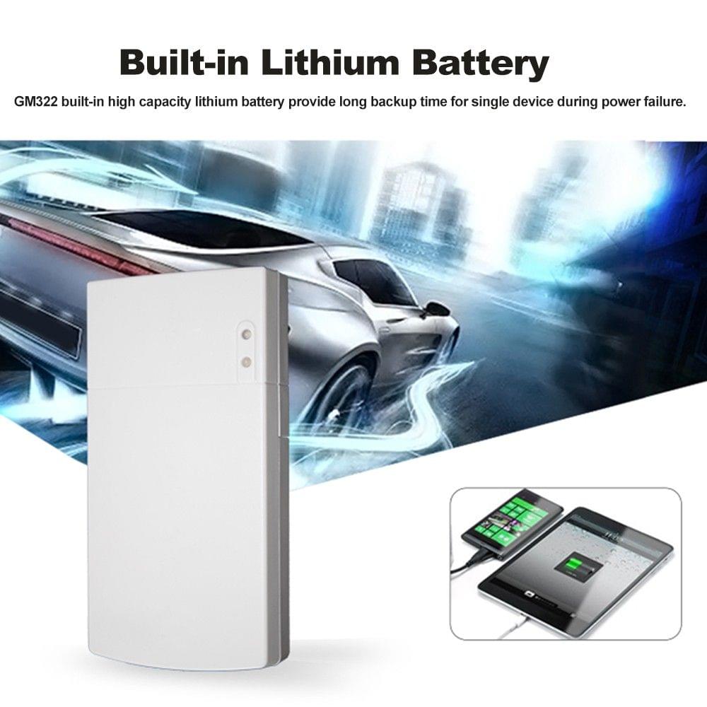 GM322 Mini UPS Power Protection Charger 7800MAH DC Power Bank Portable Power for 12V 2A Applications Protection White