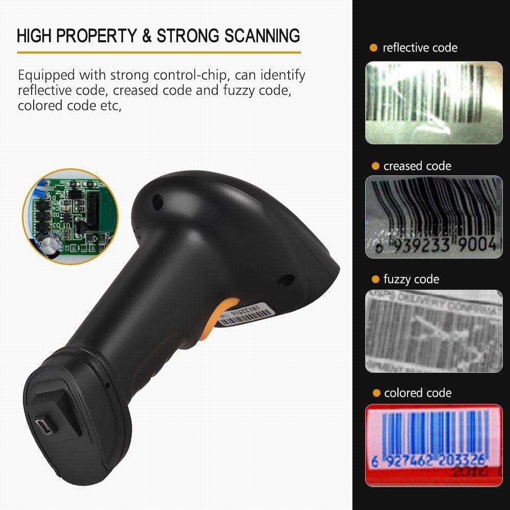 Aibecy 2-in-1 2.4G Wireless Barcode Scanner & USB