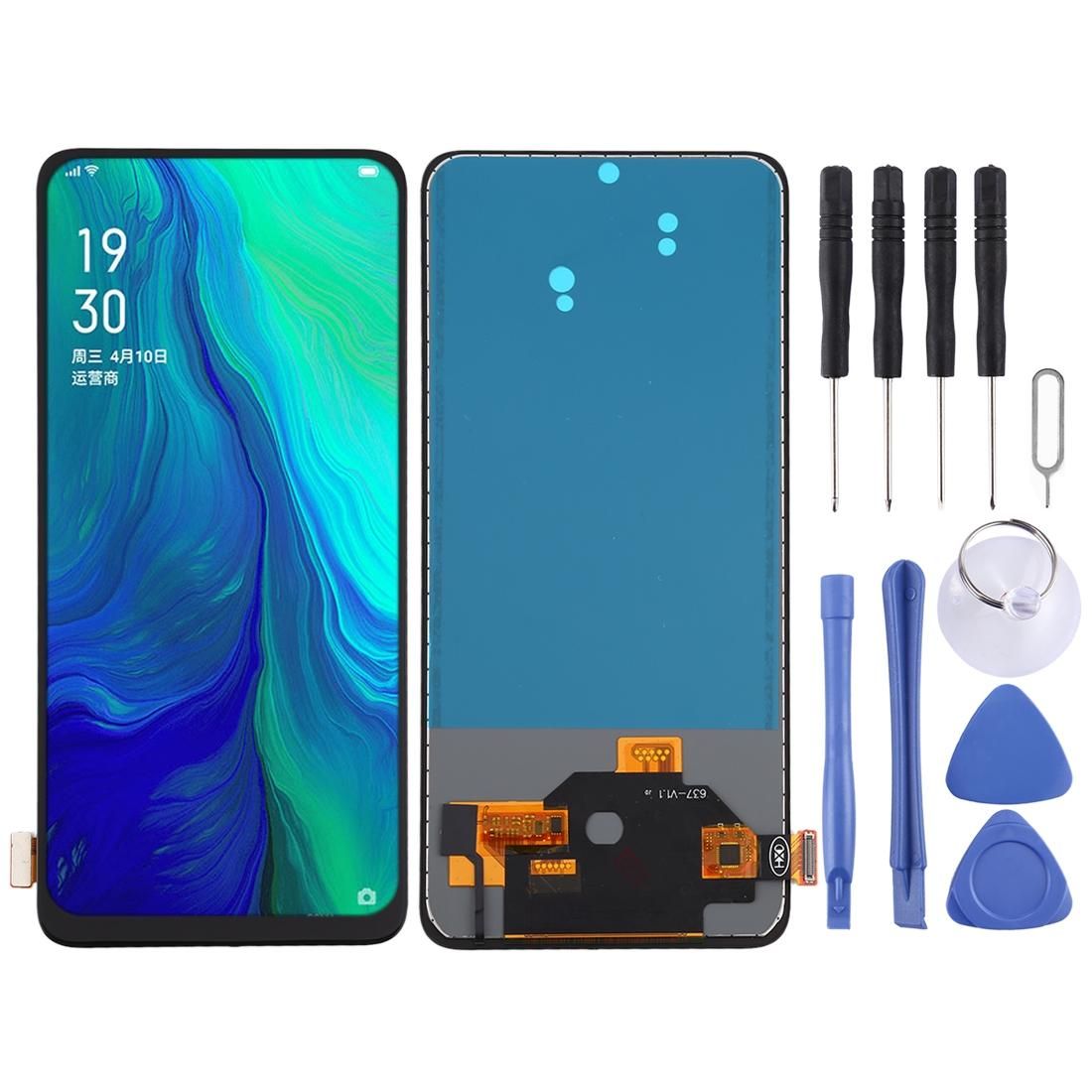 TFT Material LCD Screen and Digitizer Full Assembly For OPPO Reno 10x zoom